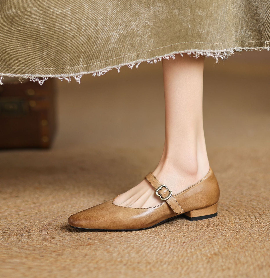 Maira Genuine Leather Heels  Liora Lane Boutique