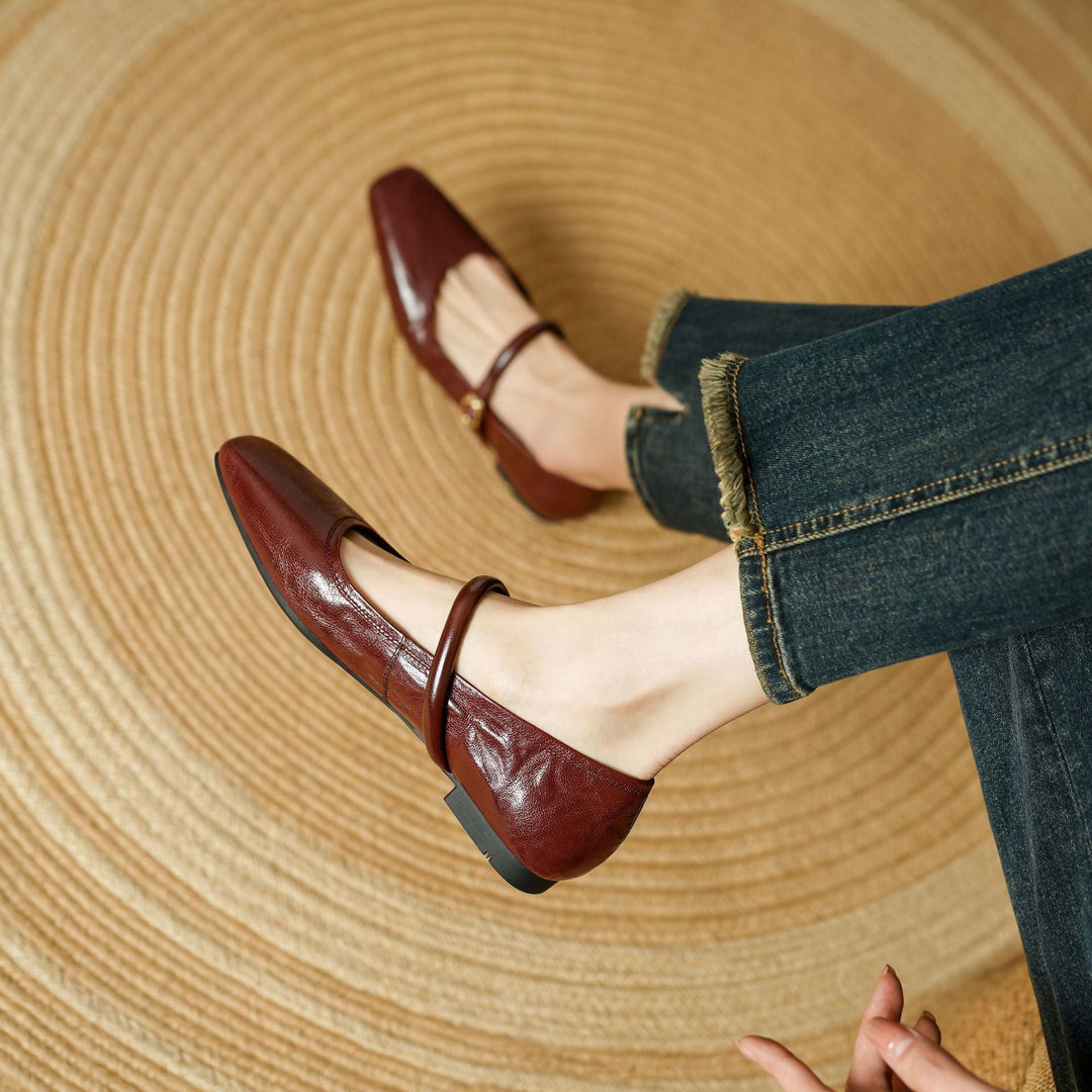 Islae Genuine Leather Flats  Liora Lane Boutique