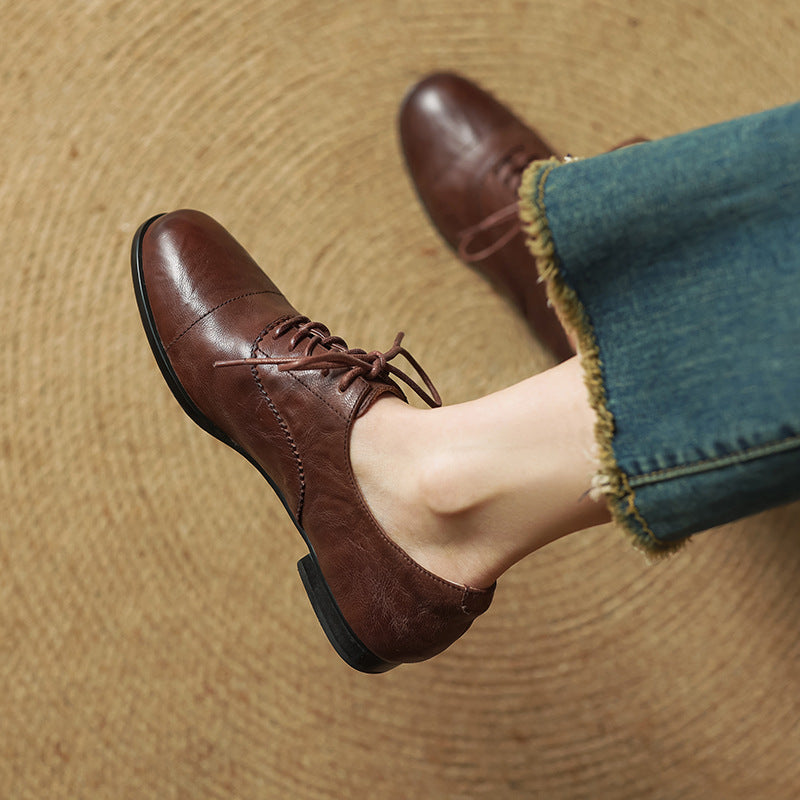 Delyra Genuine Leather Shoes  Liora Lane Boutique