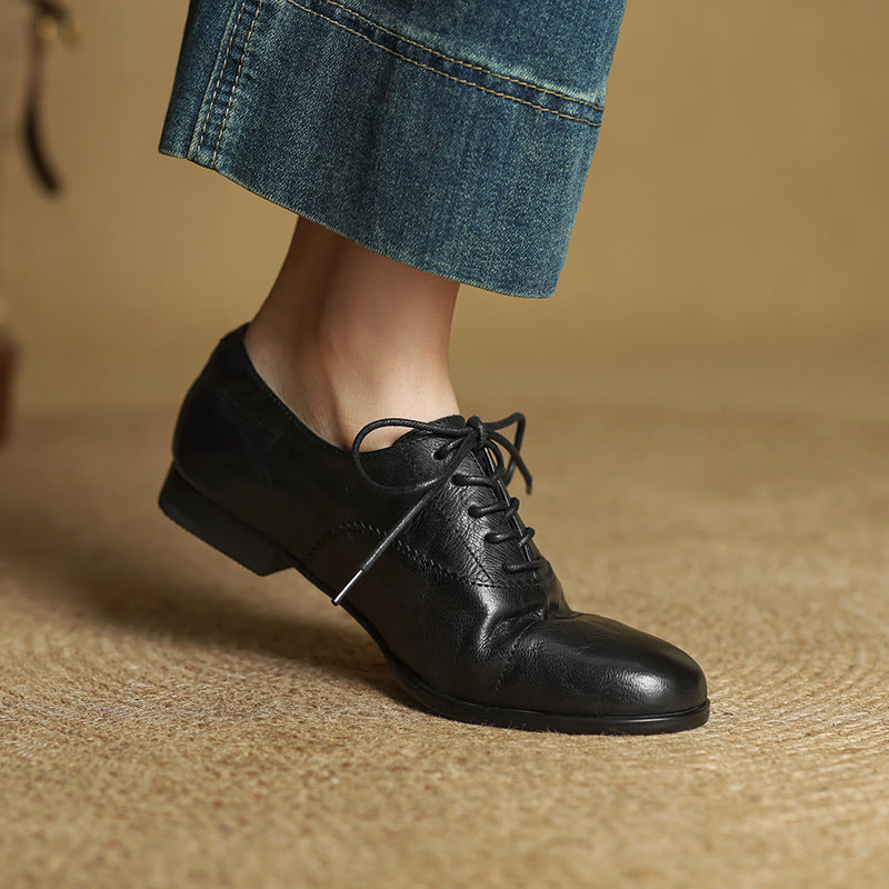 Delyra Genuine Leather Shoes  Liora Lane Boutique