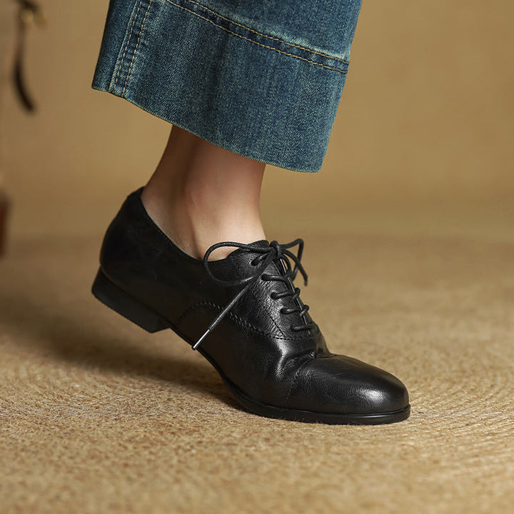 Delyra Genuine Leather Shoes  Liora Lane Boutique