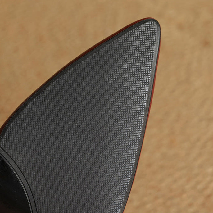 Liana Genuine Leather Heels  Liora Lane Boutique