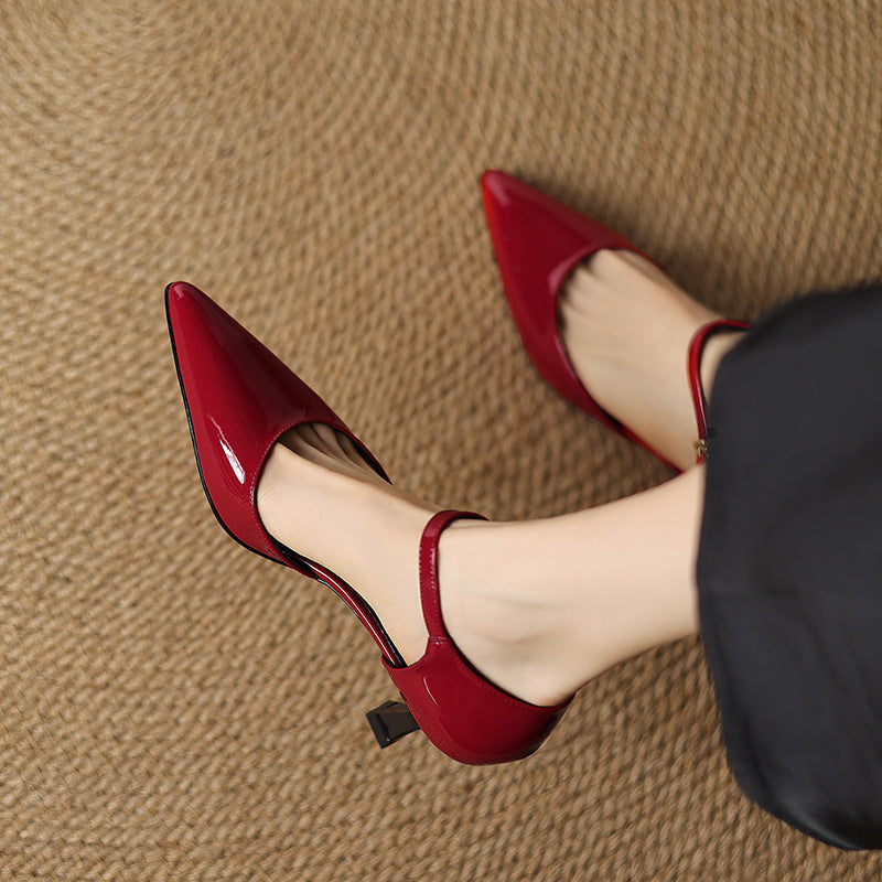 Sorlyn Genuine Leather Heels  Liora Lane Boutique