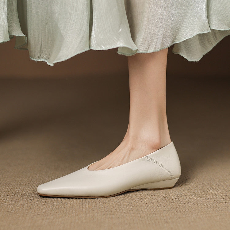 Emor Genuine Leather Flats  Liora Lane Boutique