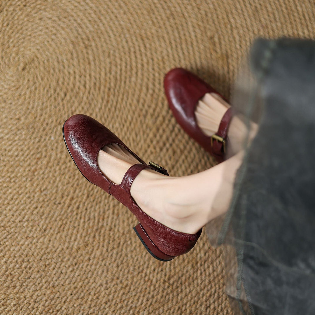 Elva Genuine Leather Shoes  Liora Lane Boutique