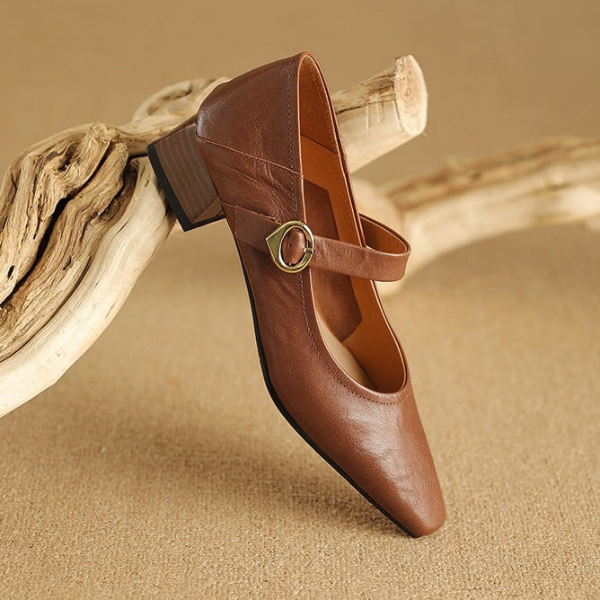 Merlot Genuine Leather Heels  Liora Lane Boutique