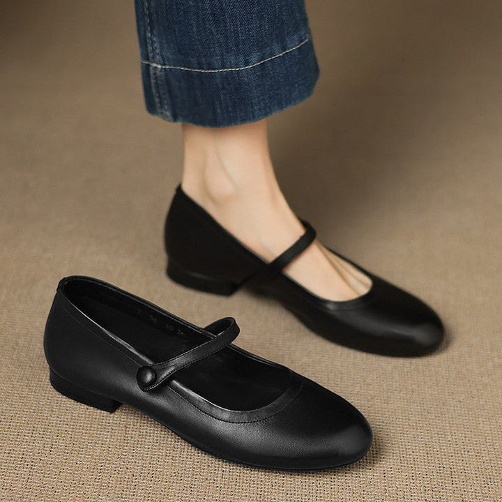 Civra Genuine Leather Shoes  Liora Lane Boutique  Black / 9.5 109.99