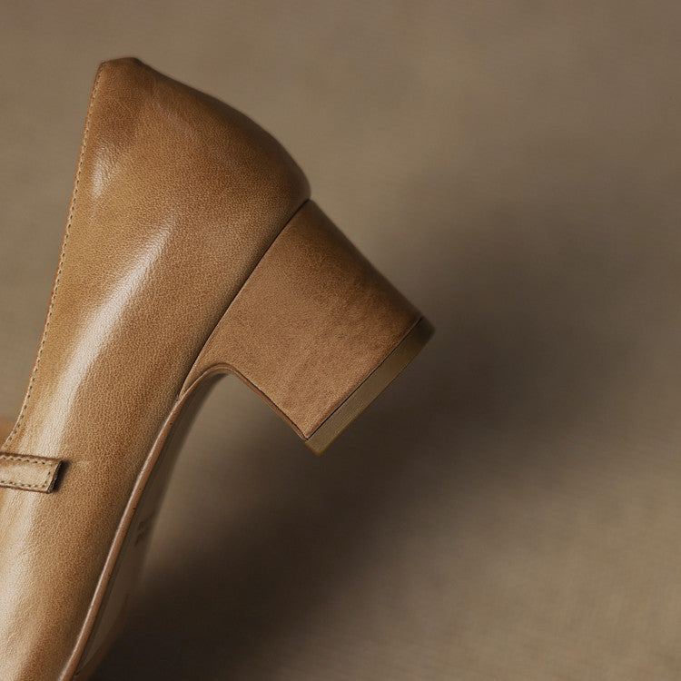 Cadrel Genuine Leather Pumps  Liora Lane Boutique