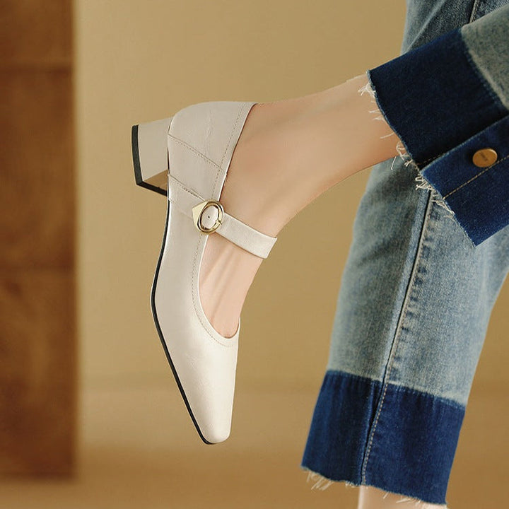 Merlot Genuine Leather Heels  Liora Lane Boutique