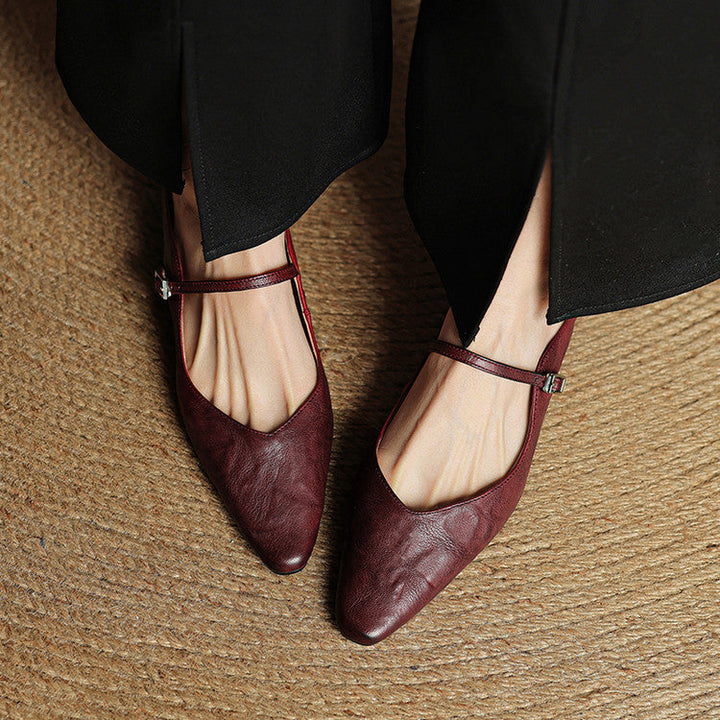 Orella Genuine Leather Mules  Liora Lane Boutique