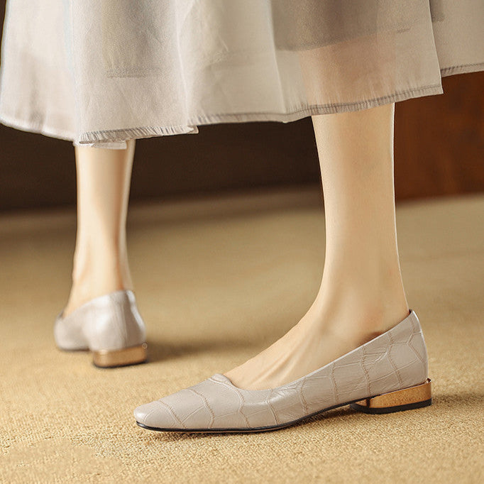 Celene Genuine Leather Heels  Liora Lane Boutique