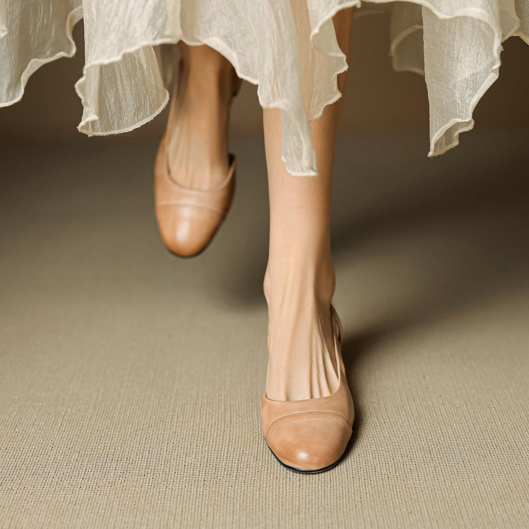 Lureth Genuine Leather Pumps  Liora Lane Boutique