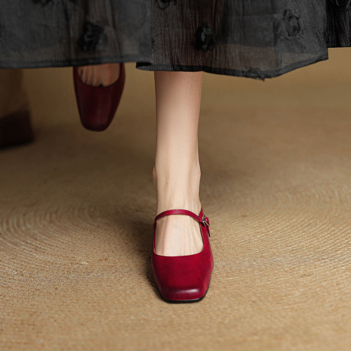 Esmer Genuine Leather Mules  Liora Lane Boutique