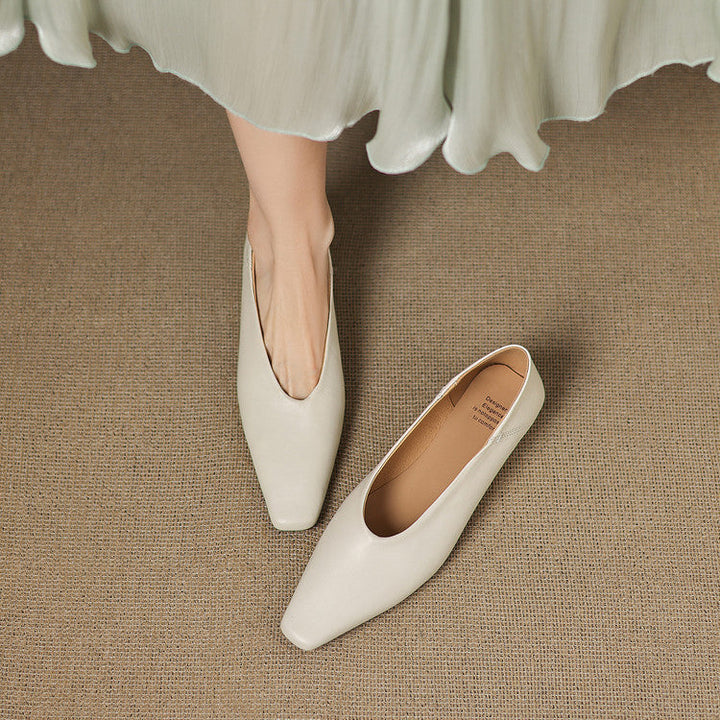 Emor Genuine Leather Flats  Liora Lane Boutique