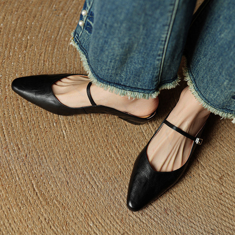 Orella Genuine Leather Mules  Liora Lane Boutique