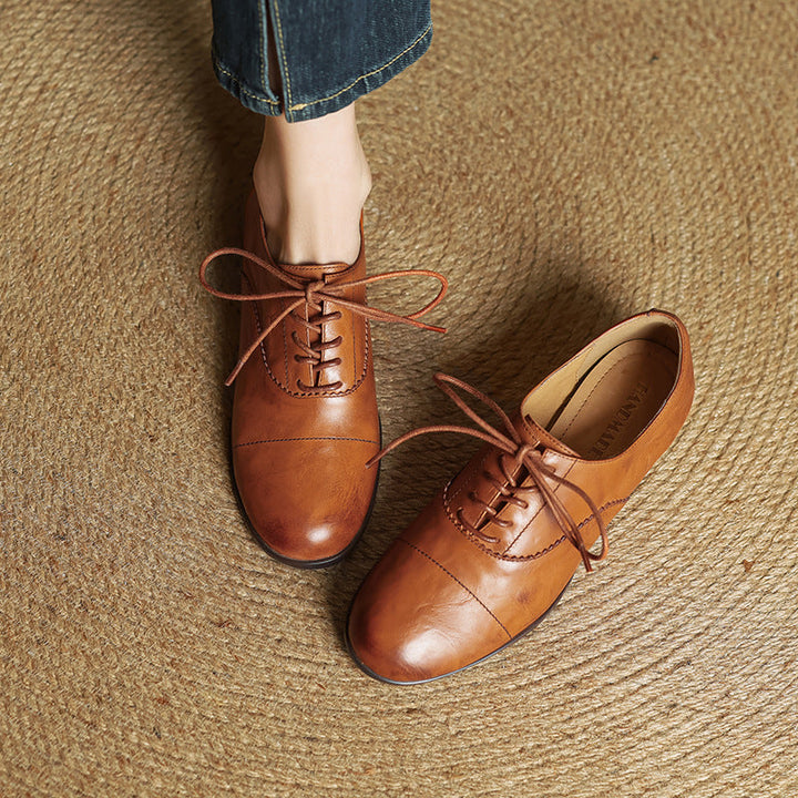 Delyra Genuine Leather Shoes  Liora Lane Boutique