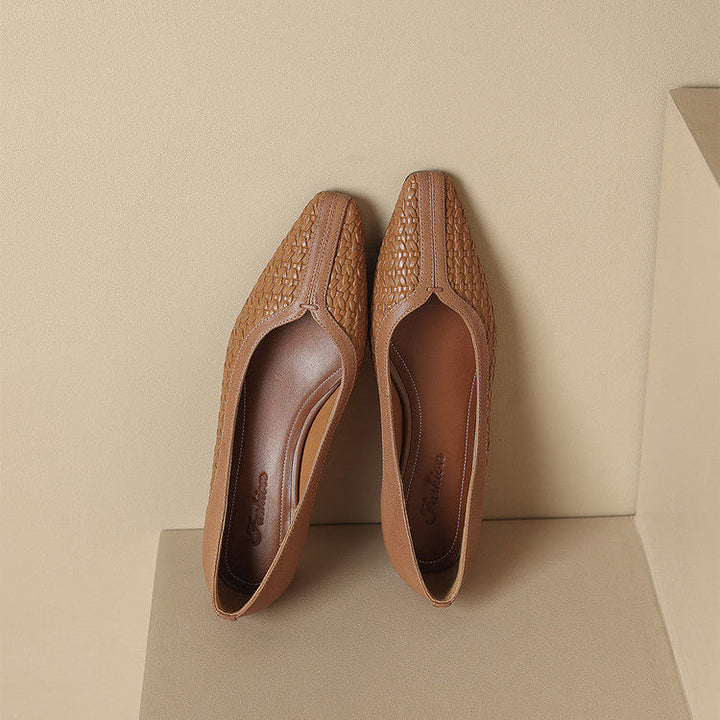 Morissa Genuine Leather Heels  Liora Lane Boutique