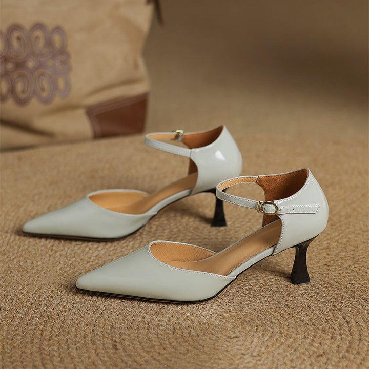 Sorlyn Genuine Leather Heels  Liora Lane Boutique