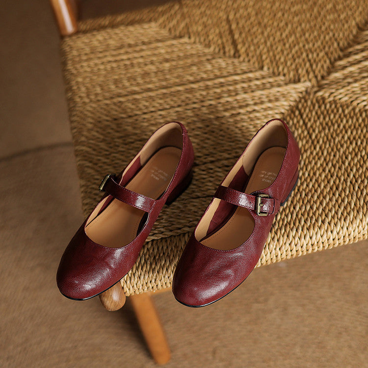 Elva Genuine Leather Shoes  Liora Lane Boutique