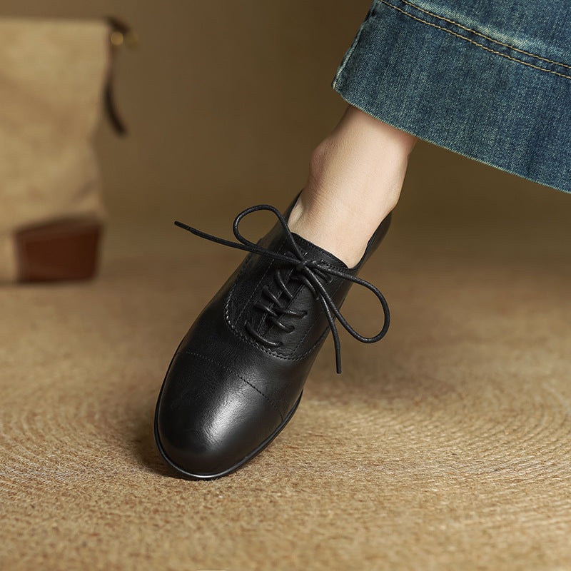 Delyra Genuine Leather Shoes  Liora Lane Boutique