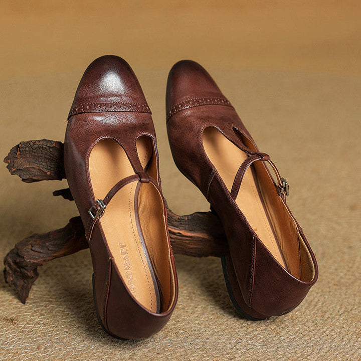 Graneth Genuine Leather Flats  Liora Lane Boutique