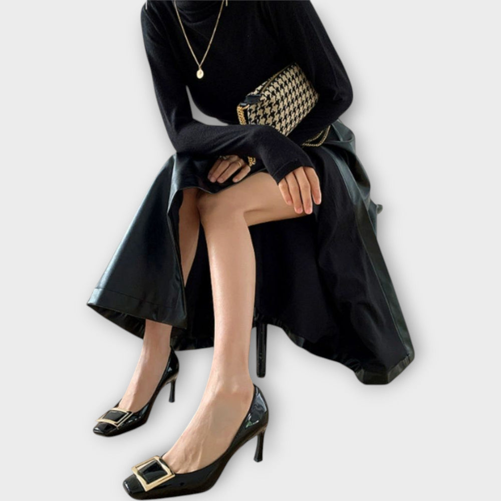 Elegant sandals with mid-heel and square toe Jasmine's Boutique Australia