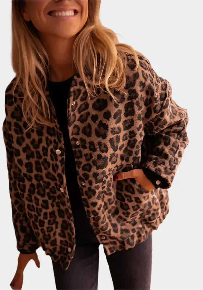 Wild Aura Leopard Print Jacket Jasmine's Boutique Australia