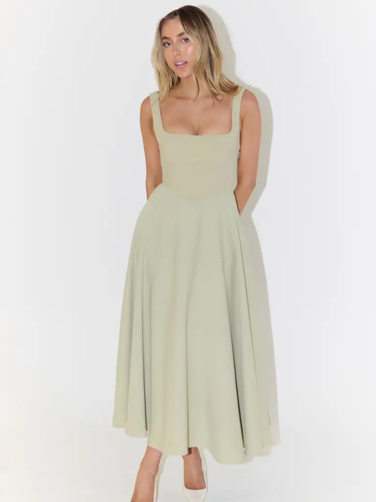 Elegant Midi Dress with Romantic Line Jasmine's Boutique Australia
