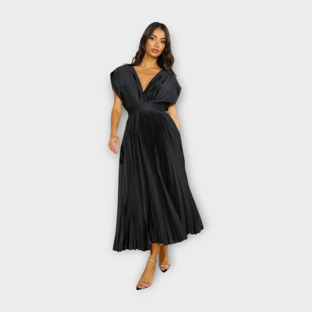 Midi Pleated Dress with Romantic Elegance Jasmine's Boutique Australia