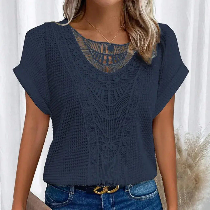 Boho Lace Accent Knit Top Jasmine's Boutique Australia