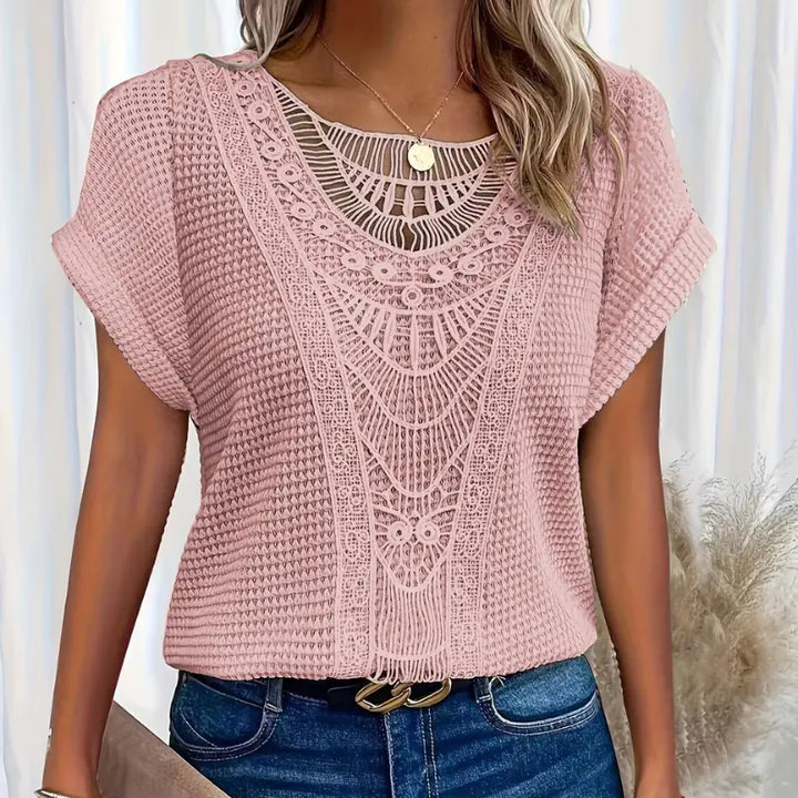 Boho Lace Accent Knit Top Jasmine's Boutique Australia