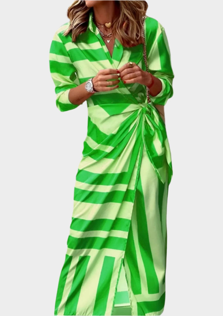 Printed Dress with Adjustable Waist Jasmine's Boutique Australia