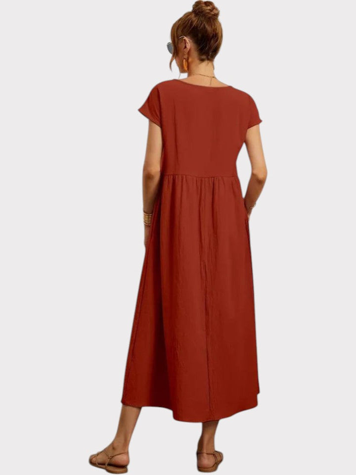 Crimson Breeze Midi Dress Jasmine's Boutique Australia