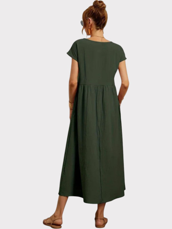 Crimson Breeze Midi Dress Jasmine's Boutique Australia