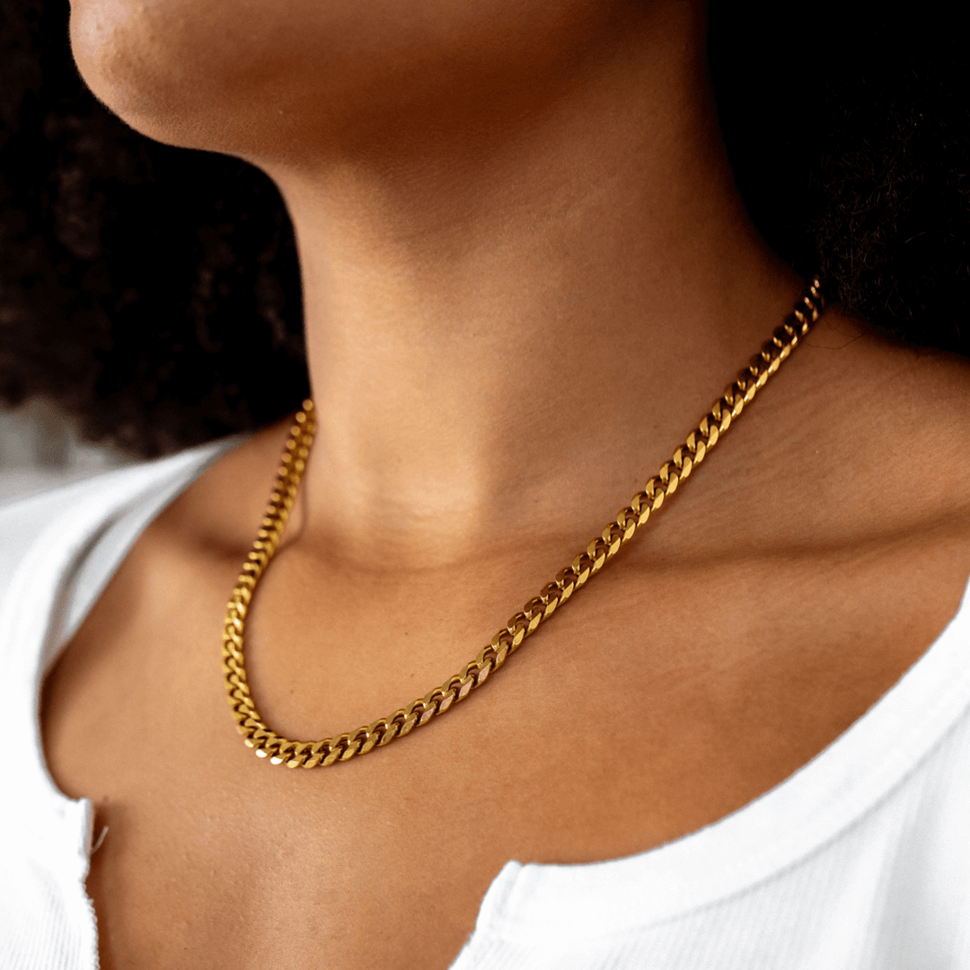 Gold Chain in Cuban Style Jasmine's Boutique Australia