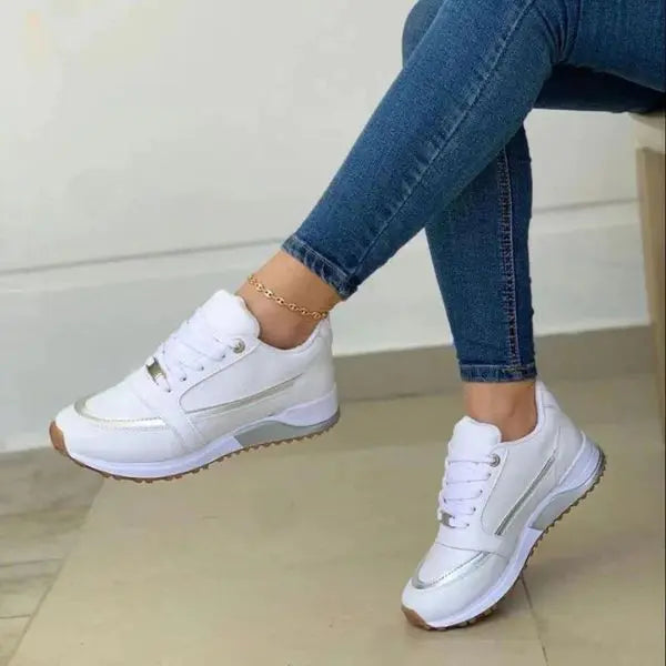 White Luxe Comfort Sneakers  html Copy Edit Jasmine's Boutique Australia