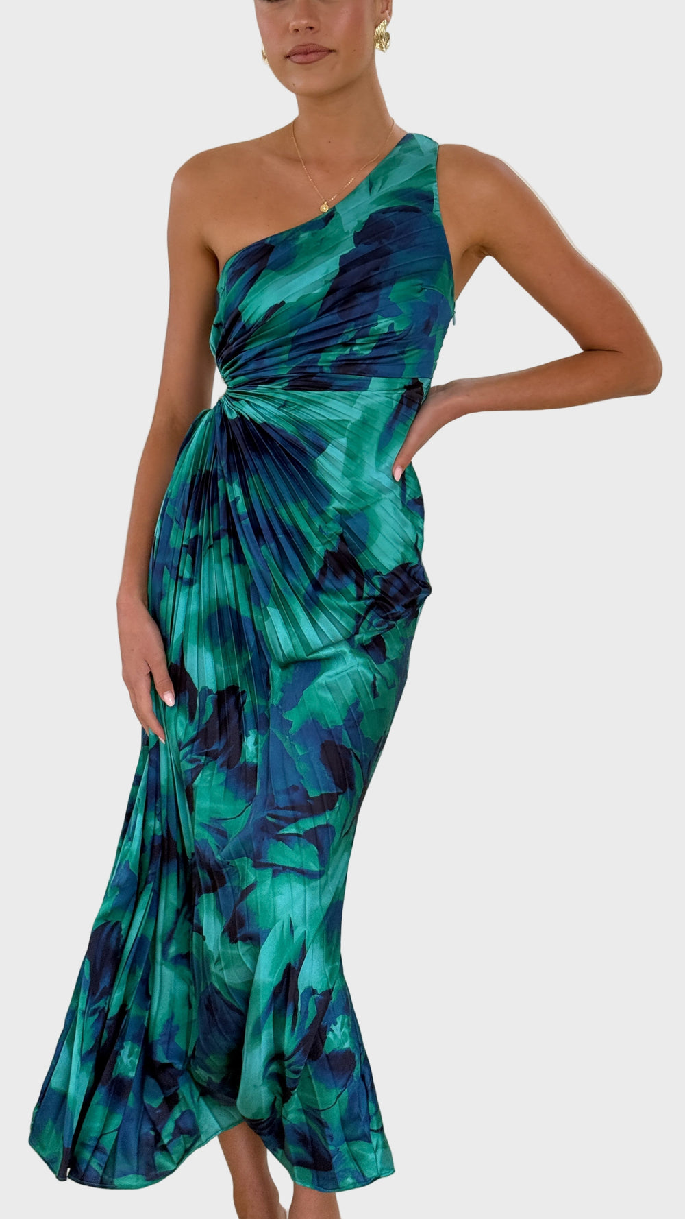 Ocean Breeze One-Shoulder Maxi Dress Jasmine's Boutique Australia