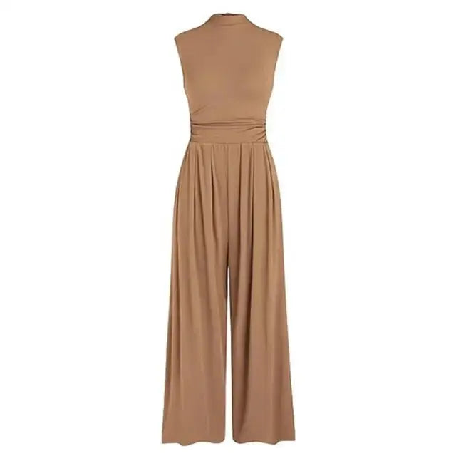 Sleeveless High-Neck Wide-Leg Jumpsuit Jasmine's Boutique Australia