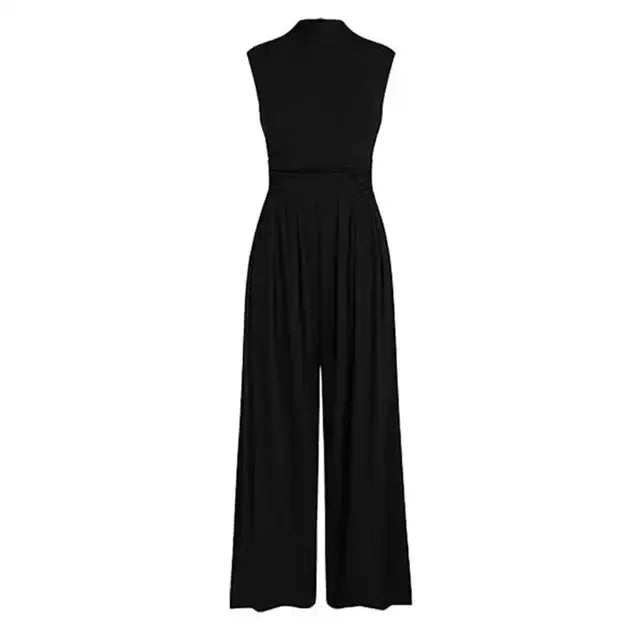 Sleeveless High-Neck Wide-Leg Jumpsuit Jasmine's Boutique Australia