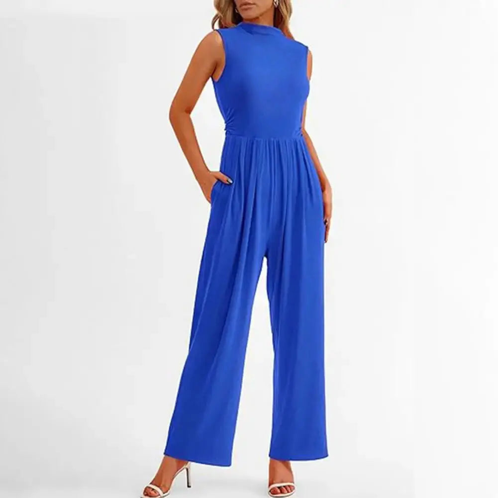 Sleeveless High-Neck Wide-Leg Jumpsuit Jasmine's Boutique Australia