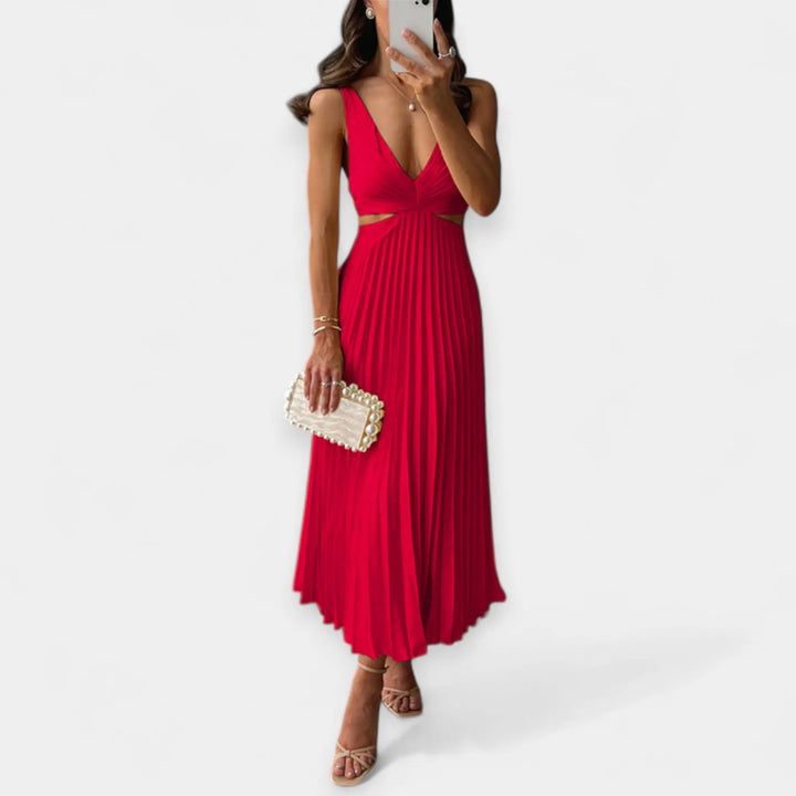 Maxi Dress with Pleated Design Jasmine's Boutique Australia