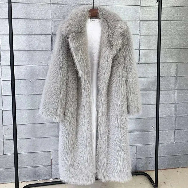 Arctic Elegance Long Faux Fur Coat Jasmine's Boutique Australia