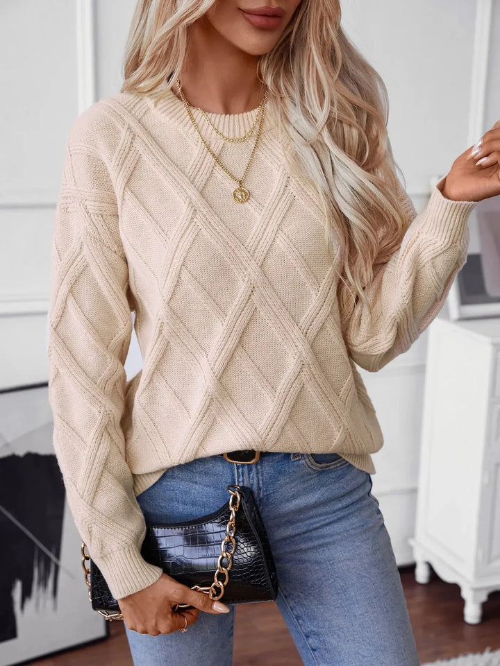 Classic Diamond Knit Sweater Jasmine's Boutique Australia