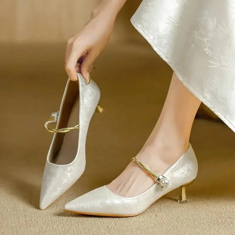 Monroe Kitten Heels  Liora Lane Boutique