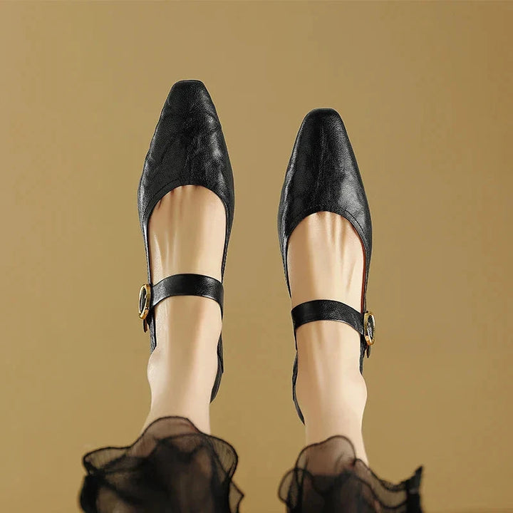 Merlot Genuine Leather Heels  Liora Lane Boutique