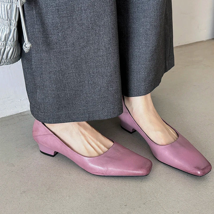 Nicole Genuine Leather Pumps  Liora Lane Boutique  Purple / 9.5 89.99