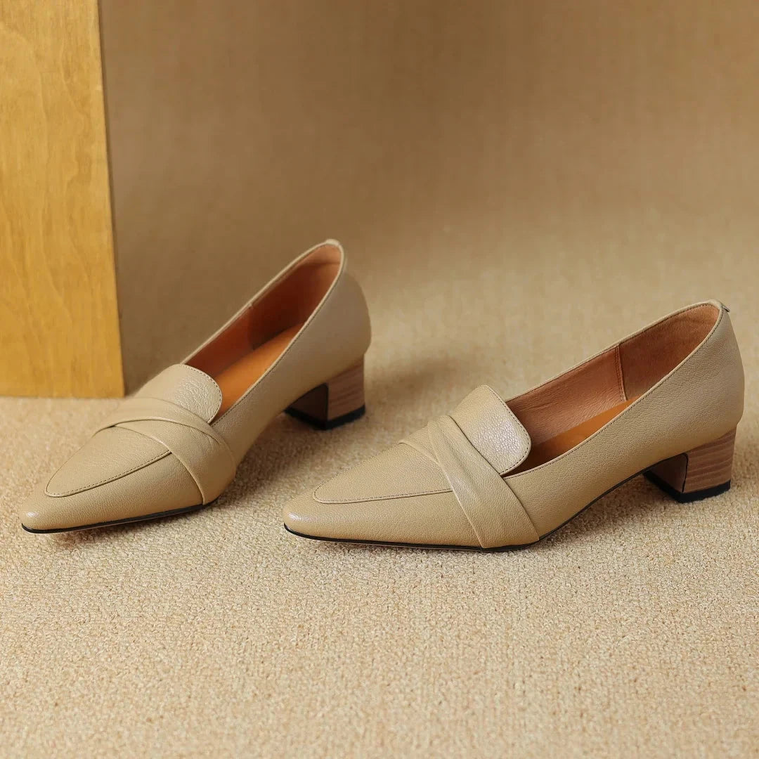 Naira Genuine Leather Pumps  Liora Lane Boutique