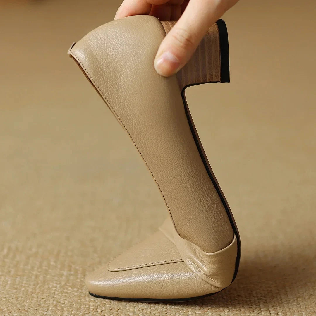 Naira Genuine Leather Pumps  Liora Lane Boutique