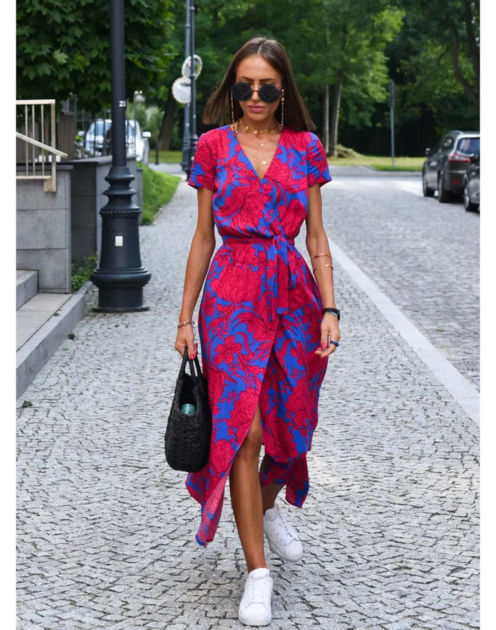 Vibrant Garden Wrap Maxi Dress Jasmine's Boutique Australia