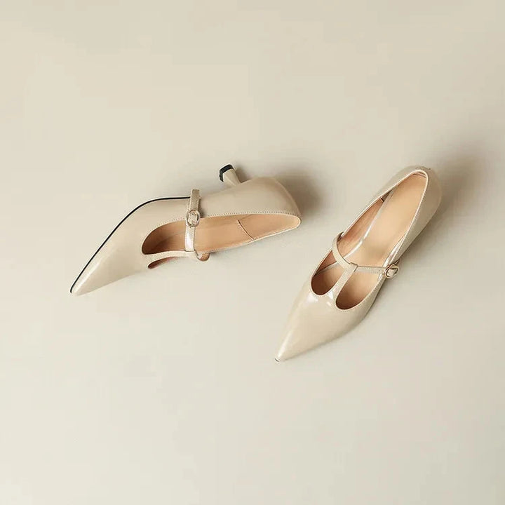 Ileen Genuine Leather Heels  Liora Lane Boutique